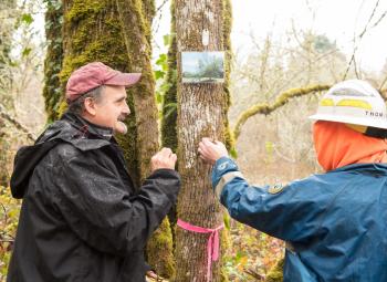 Oregon Forest Pest Detector training in Avery Park in Corvallis.